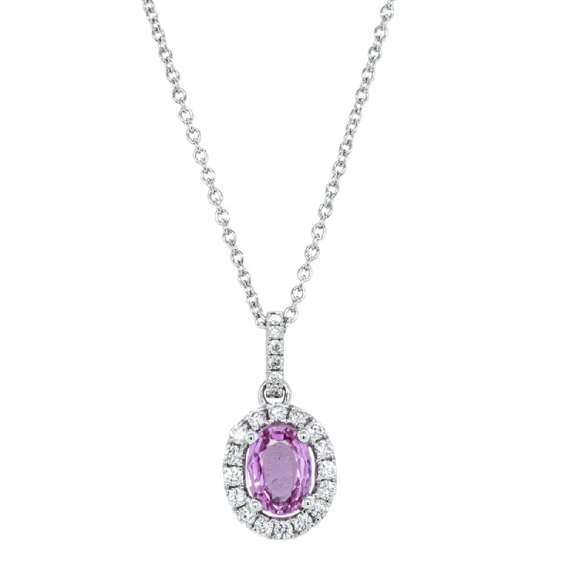 Limited-Time Jewelry Discounts – Shine Without The Splurge 18ct White Gold .85ct Pink Sapphire & Diamond Pendant Limited-Time Jewelry Discounts – Shine Without The Splurge 18ct White Gold .85ct Pink Sapphire & Diamond Pendant