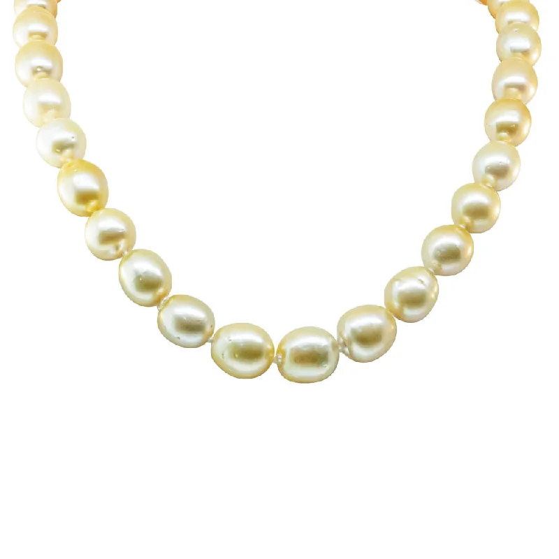Exclusive Jewelry Offers – Sparkle For Less 9ct Yellow Gold South Sea Pearl Strand