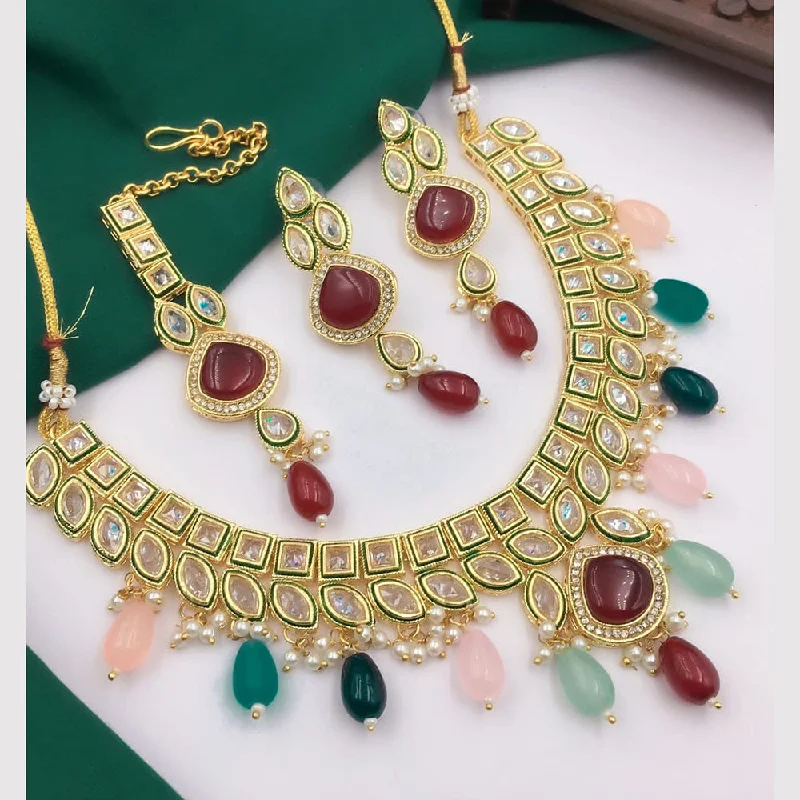 Stunning Jewelry Pieces At The Lowest Prices Ever 5G Jewellery Gold Plated Crystal Stone And Beads Necklace Set Stunning Jewelry Pieces At The Lowest Prices Ever 5G Jewellery Gold Plated Crystal Stone And Beads Necklace Set