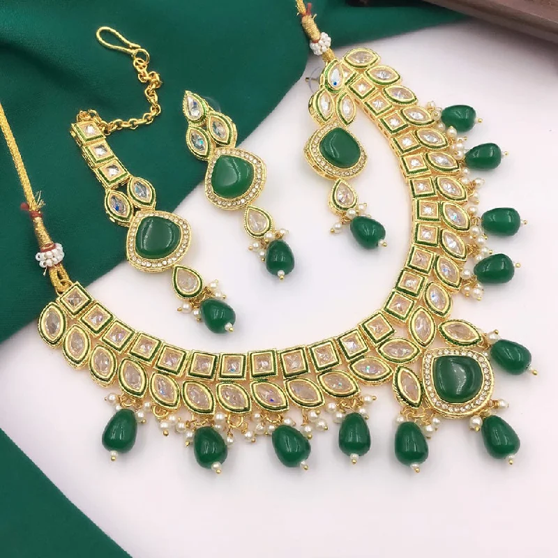 Shop Handcrafted Jewelry At Special Promotional Rates 5G Jewellery Gold Plated Crystal Stone And Beads Necklace Set Shop Handcrafted Jewelry At Special Promotional Rates 5G Jewellery Gold Plated Crystal Stone And Beads Necklace Set
