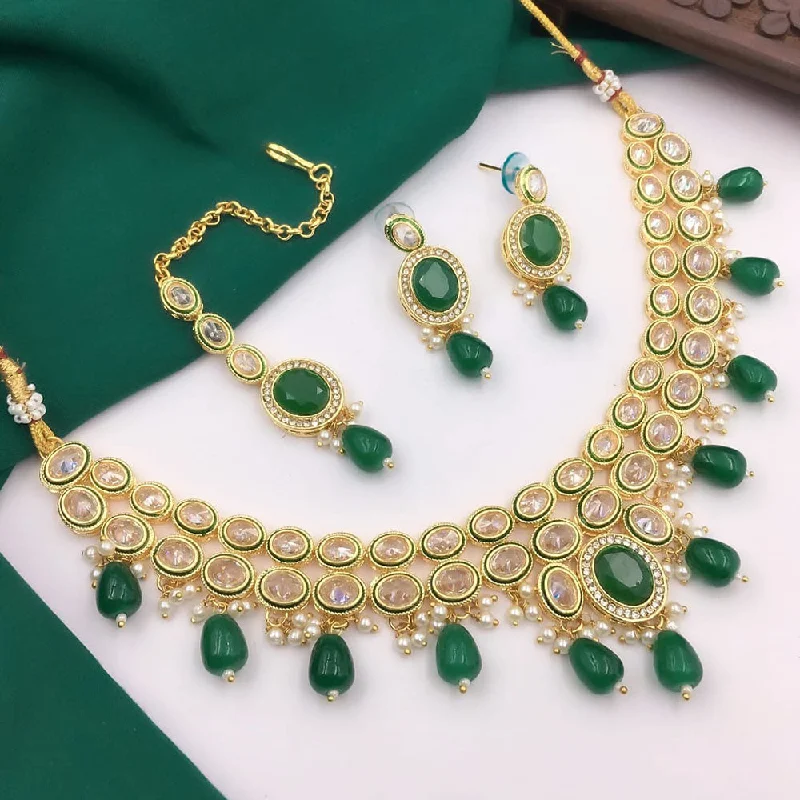 Limited-Time Jewelry Discounts – Shine Without The Splurge 5G Jewellery Gold Plated Crystal Stone And Beads Necklace Set Limited-Time Jewelry Discounts – Shine Without The Splurge 5G Jewellery Gold Plated Crystal Stone And Beads Necklace Set