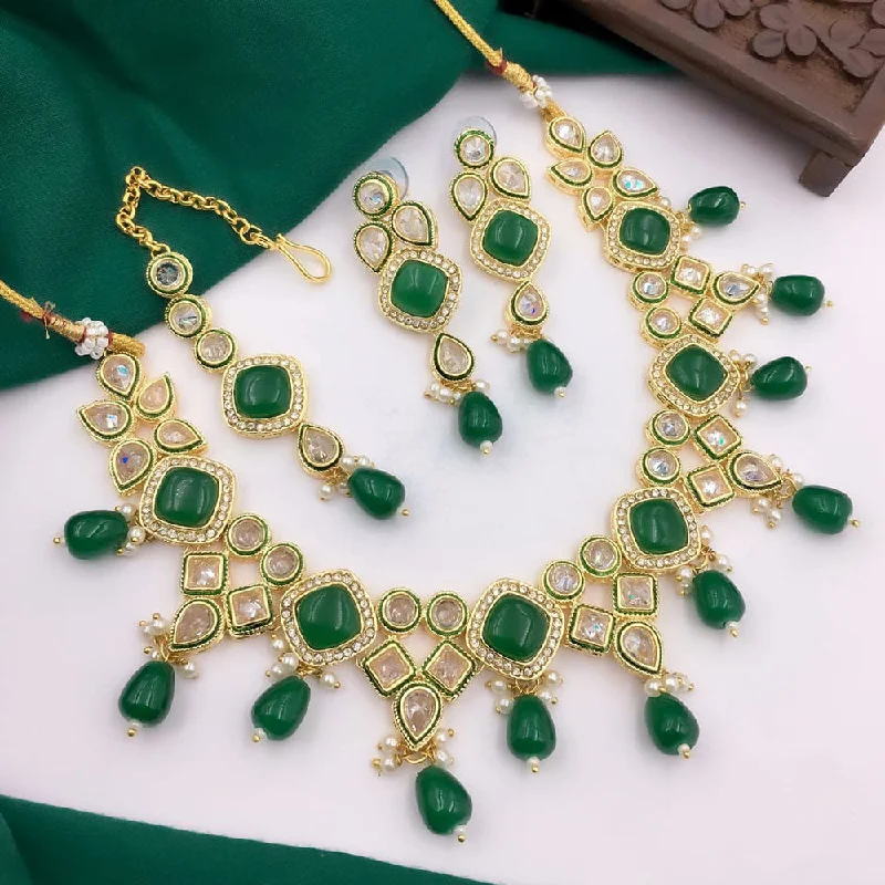 Upgrade Your Jewelry Collection For Less 5G Jewellery Gold Plated Crystal Stone And Beads Necklace Set Upgrade Your Jewelry Collection For Less 5G Jewellery Gold Plated Crystal Stone And Beads Necklace Set