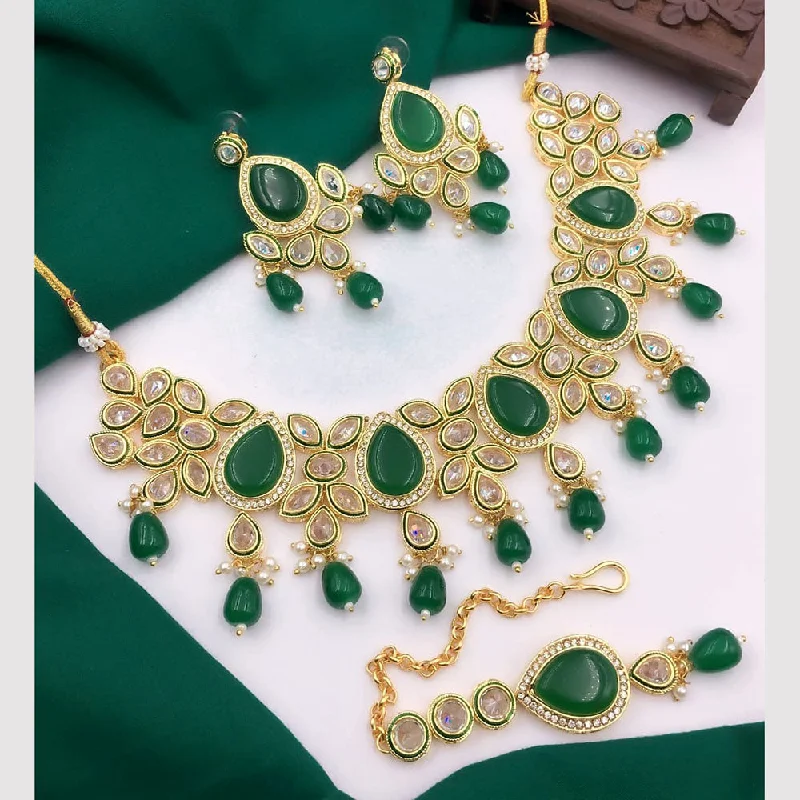 Don't Miss These Dazzling Jewelry Discounts 5G Jewellery Gold Plated Crystal Stone And Beads Necklace Set Don't Miss These Dazzling Jewelry Discounts 5G Jewellery Gold Plated Crystal Stone And Beads Necklace Set