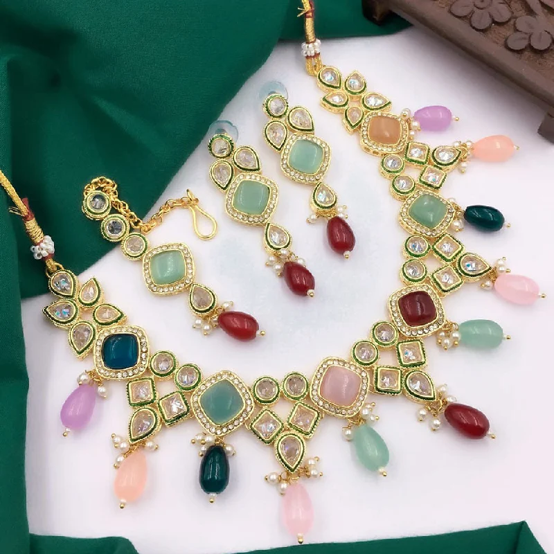 Stunning Jewelry At Even More Stunning Prices 5G Jewellery Gold Plated Crystal Stone And Beads Necklace Set Stunning Jewelry At Even More Stunning Prices 5G Jewellery Gold Plated Crystal Stone And Beads Necklace Set