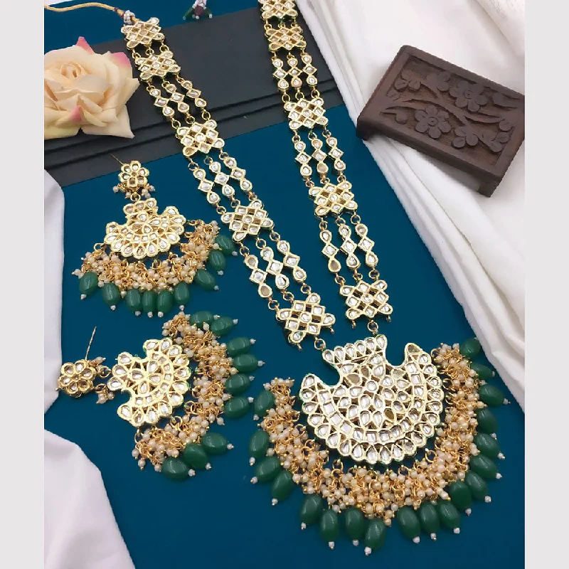 Jewelry Clearance Sale – Final Reductions 5G Jewellery Gold Plated Kundan Stone And Beads Long Necklace Set Jewelry Clearance Sale – Final Reductions 5G Jewellery Gold Plated Kundan Stone And Beads Long Necklace Set