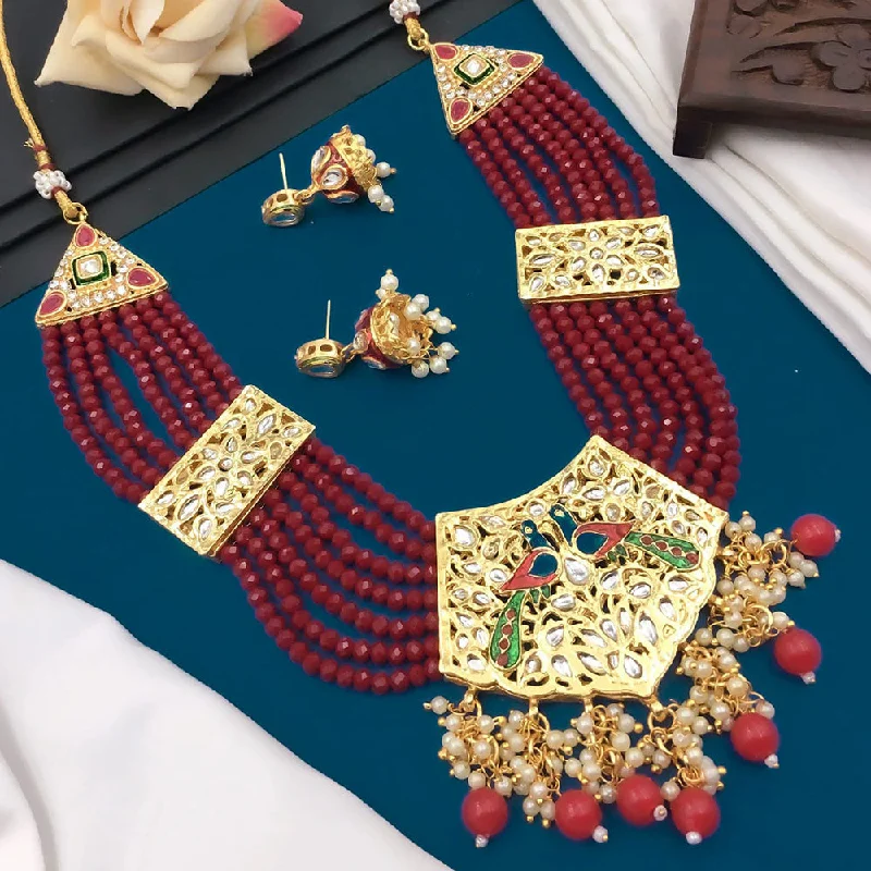 Best Jewelry Deals – Shop Premium Pieces At Great Prices 5G Jewellery Gold Plated Kundan Stone And Beads Necklace Set Best Jewelry Deals – Shop Premium Pieces At Great Prices 5G Jewellery Gold Plated Kundan Stone And Beads Necklace Set