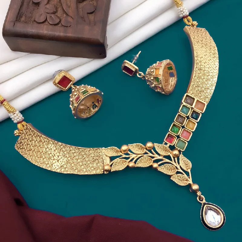 Get Ready To Sparkle – Special Jewelry Discounts 5G Jewellery Gold Plated Necklace Set Get Ready To Sparkle – Special Jewelry Discounts 5G Jewellery Gold Plated Necklace Set