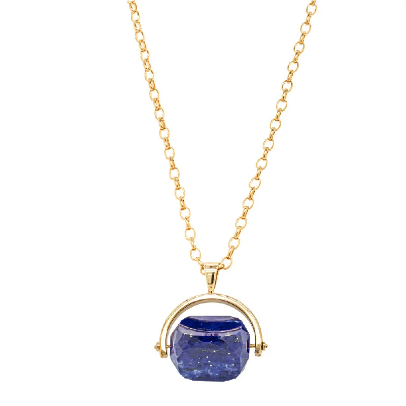 Flash Sale On Exquisite Jewelry – Don't Miss Out 9ct Yellow Gold Lapis Spinner Pendant With Chain Flash Sale On Exquisite Jewelry – Don't Miss Out 9ct Yellow Gold Lapis Spinner Pendant With Chain