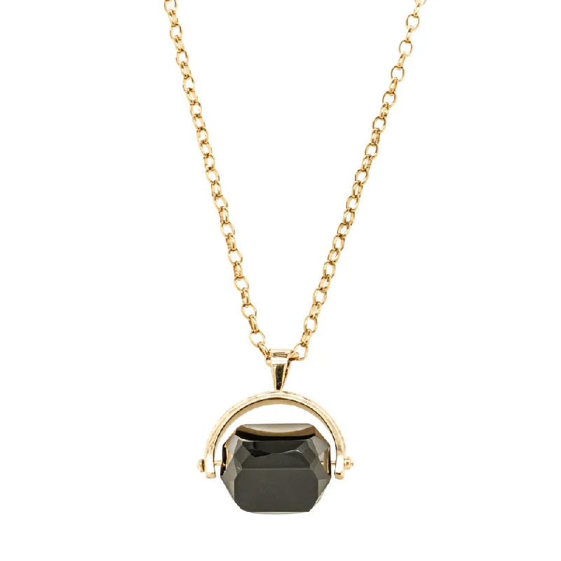 Buy More, Save More On Stunning Jewelry Pieces 9ct Yellow Gold Onyx Spinner Pendant With Chain Buy More, Save More On Stunning Jewelry Pieces 9ct Yellow Gold Onyx Spinner Pendant With Chain