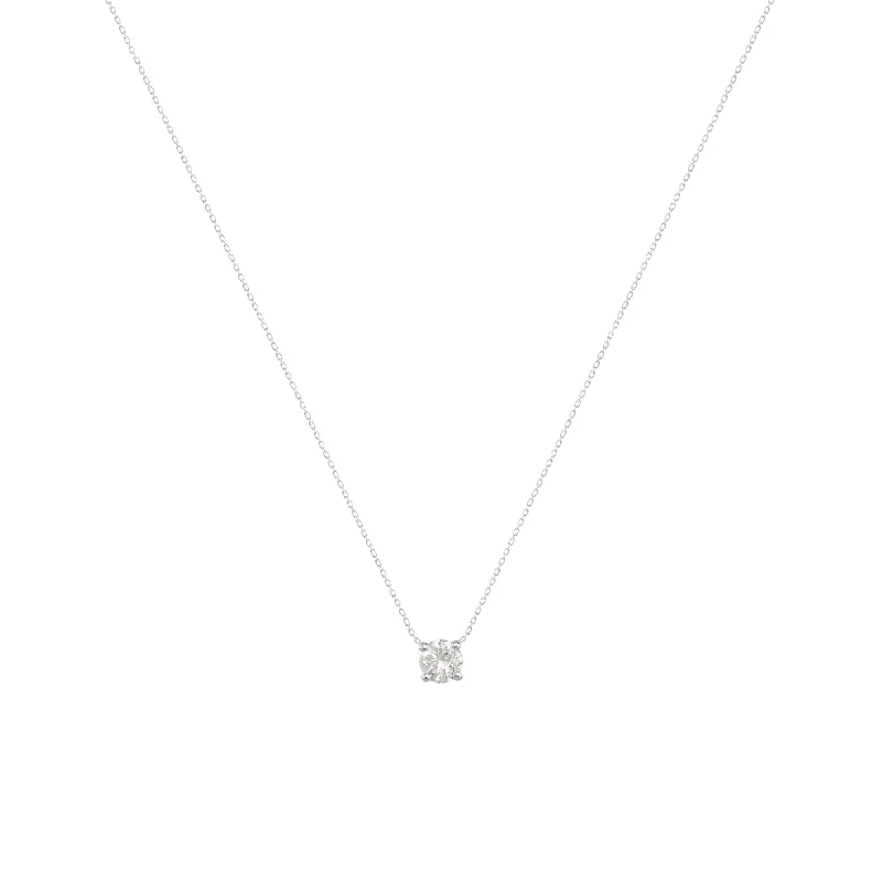 Don't Miss Out – Shop Elegant Jewelry For Less Teeny Twinkle 18K White Gold Necklace w. Diamond Don't Miss Out – Shop Elegant Jewelry For Less Teeny Twinkle 18K White Gold Necklace w. Diamond