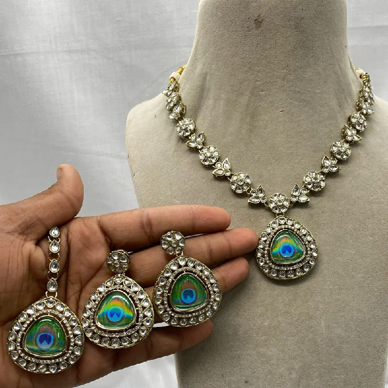 Exclusive Jewelry Bundles At Discounted Prices Amoliya Jewels Gold Plated Polki Kundan Stone Necklace Set Exclusive Jewelry Bundles At Discounted Prices Amoliya Jewels Gold Plated Polki Kundan Stone Necklace Set