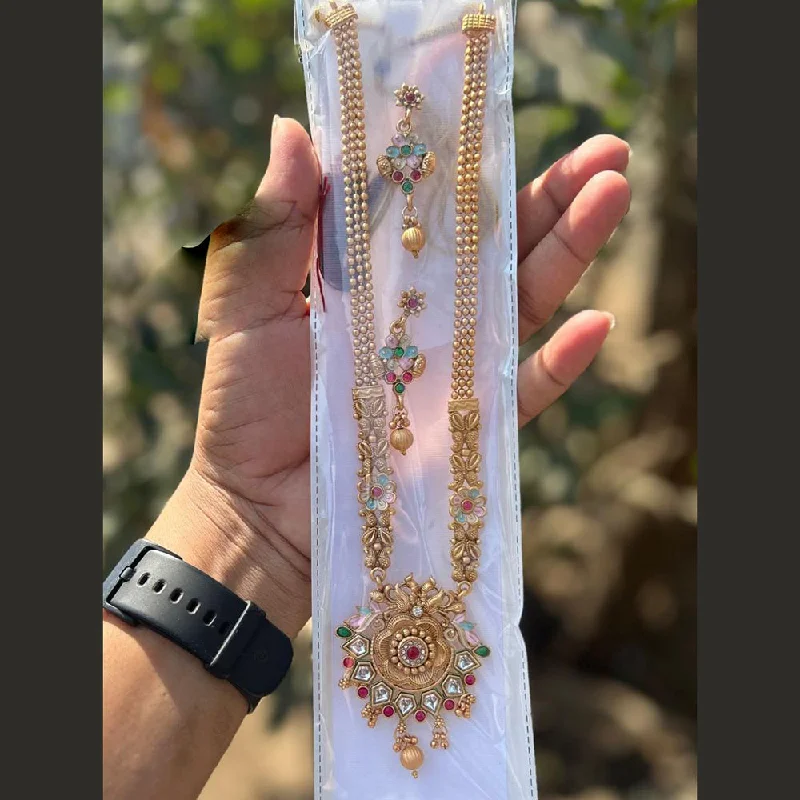 Get Ready To Sparkle – Special Jewelry Discounts Anjali Jewellery Gold Plated Pota Stone Necklace Set Get Ready To Sparkle – Special Jewelry Discounts Anjali Jewellery Gold Plated Pota Stone Necklace Set