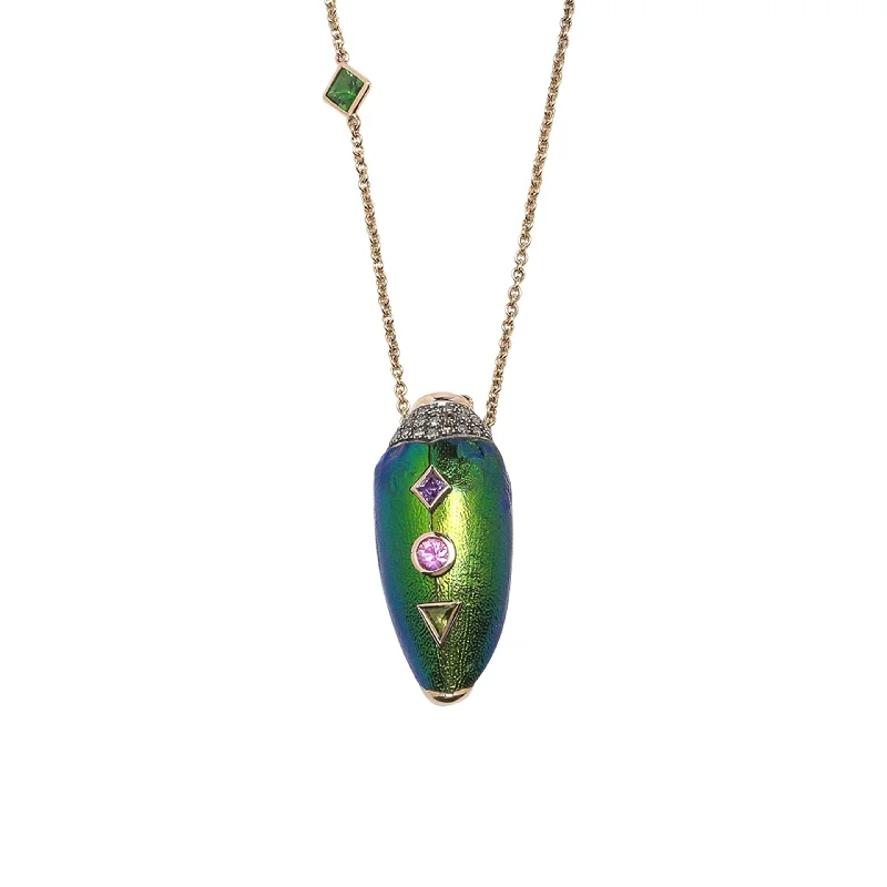 Save On Luxury Jewelry Pieces – Limited-Time Offers Scarab Pop Art 18K Rose Gold & Silver Necklace Save On Luxury Jewelry Pieces – Limited-Time Offers Scarab Pop Art 18K Rose Gold & Silver Necklace