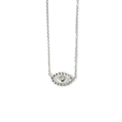 Fashion-Forward Jewelry At Exclusive Discounts Dew Drop Evil Eye Necklace - White Sapphire Fashion-Forward Jewelry At Exclusive Discounts Dew Drop Evil Eye Necklace - White Sapphire