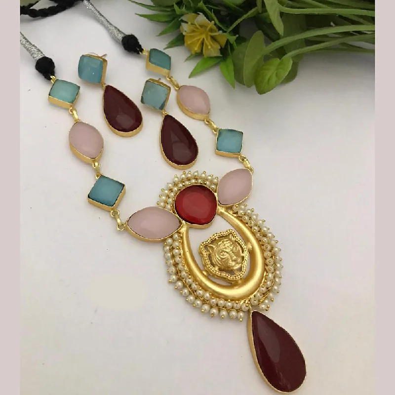 Elegant Jewelry At Unbeatable Prices – Shop Today FS Collection Gold Plated Sabyasachi Style Necklace Set