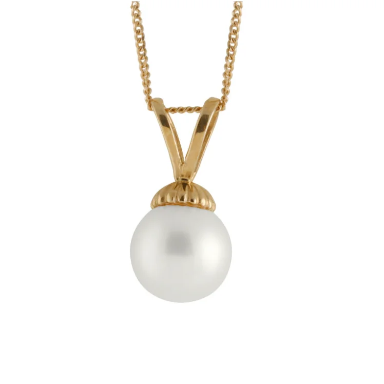 Best-Selling Jewelry Now Available At Special Deals Gold Necklace with White Pearl Drop