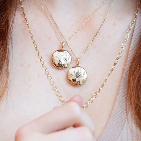 Shop Handcrafted Jewelry At Special Promotional Rates Gothic Diamond Locket Necklace - Gold, White Topaz & Diamond Shop Handcrafted Jewelry At Special Promotional Rates Gothic Diamond Locket Necklace - Gold, White Topaz & Diamond