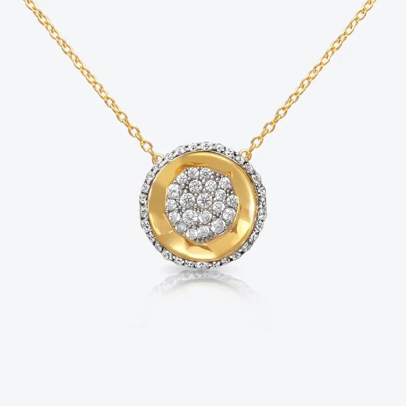 Shop Modern Jewelry Collections With Exclusive Discounts A. Sun Halo 18K Gold Necklace w. Full Lab-Grown Diamond Pavé Shop Modern Jewelry Collections With Exclusive Discounts A. Sun Halo 18K Gold Necklace w. Full Lab-Grown Diamond Pavé