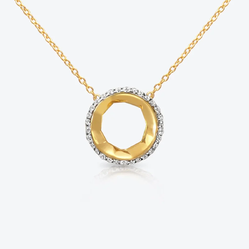 Exclusive Savings On Timeless Jewelry Pieces A. Sun Halo Aura 18K Gold Necklace w. Lab-Grown Diamond Pavé Exclusive Savings On Timeless Jewelry Pieces A. Sun Halo Aura 18K Gold Necklace w. Lab-Grown Diamond Pavé