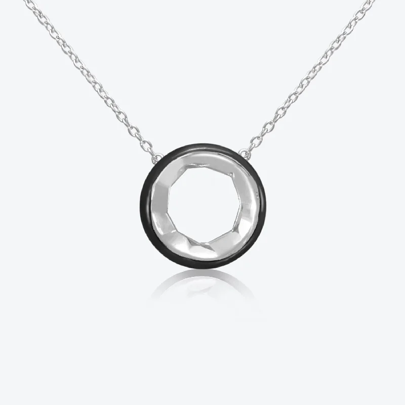 Don't Miss Out On Bestselling Jewelry At Special Prices A. Sun Halo Silver Necklace w. Jet Black Enamel Don't Miss Out On Bestselling Jewelry At Special Prices A. Sun Halo Silver Necklace w. Jet Black Enamel
