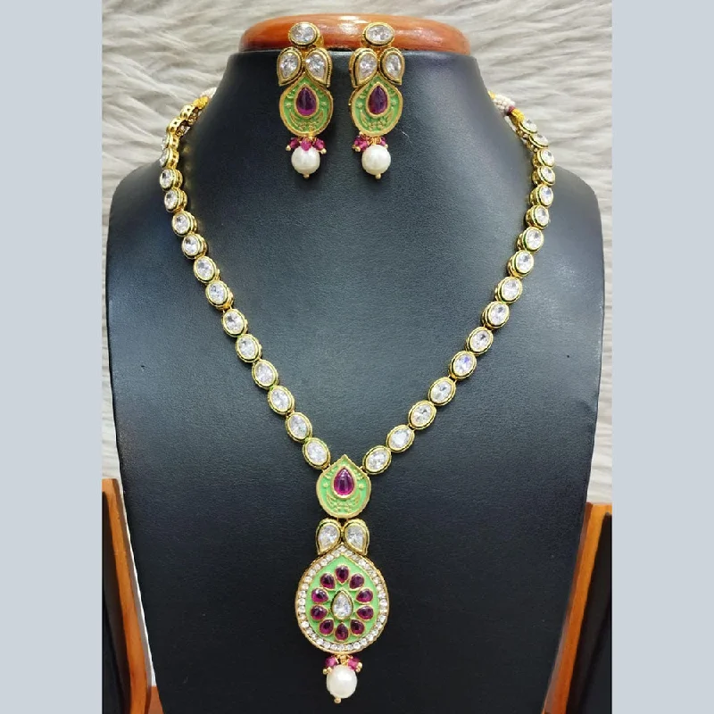 Handcrafted Jewelry Sale – Unique Designs At Low Prices Jain Jewellers Gold Plated Polki Kundan Necklace Set Handcrafted Jewelry Sale – Unique Designs At Low Prices Jain Jewellers Gold Plated Polki Kundan Necklace Set