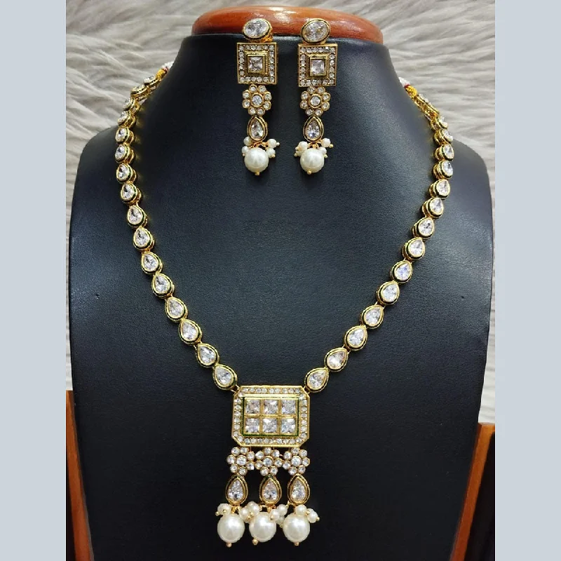 Shop Dazzling Jewelry At The Best Prices Jain Jewellers Gold Plated Polki Kundan Necklace Set Shop Dazzling Jewelry At The Best Prices Jain Jewellers Gold Plated Polki Kundan Necklace Set