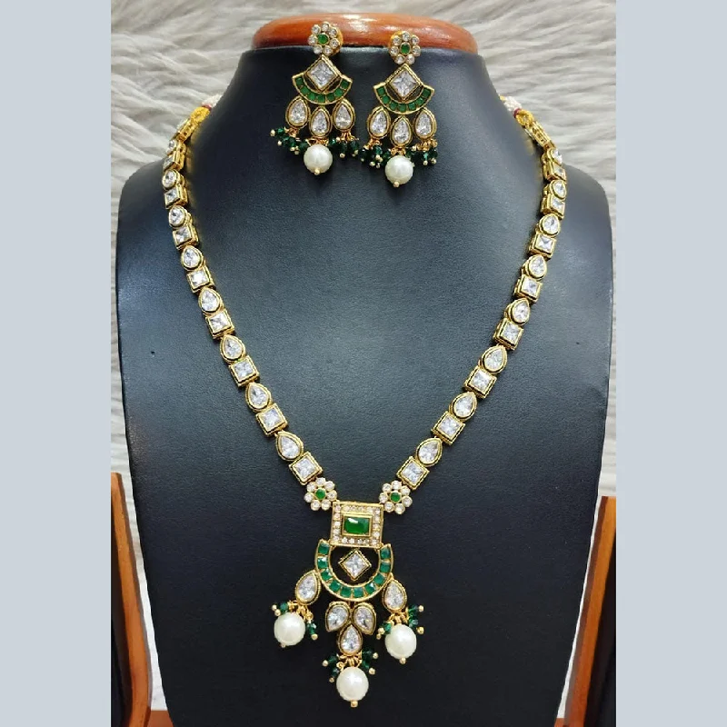 Luxury Jewelry At Unbeatable Discounts Jain Jewellers Gold Plated Polki Kundan Necklace Set Luxury Jewelry At Unbeatable Discounts Jain Jewellers Gold Plated Polki Kundan Necklace Set