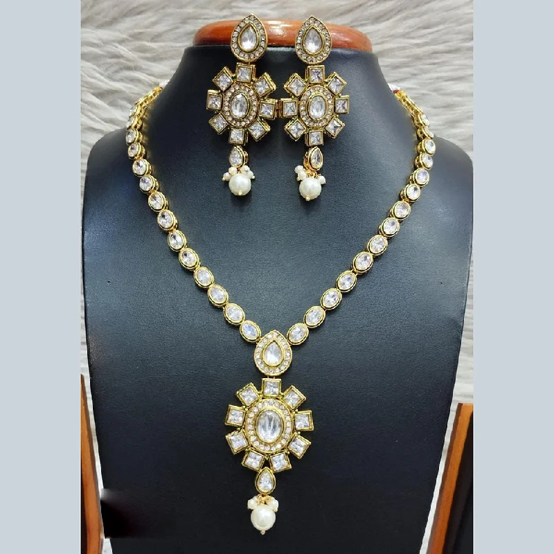 Exclusive Jewelry Sale – Shine For Less Jain Jewellers Gold Plated Polki Kundan Necklace Set Exclusive Jewelry Sale – Shine For Less Jain Jewellers Gold Plated Polki Kundan Necklace Set