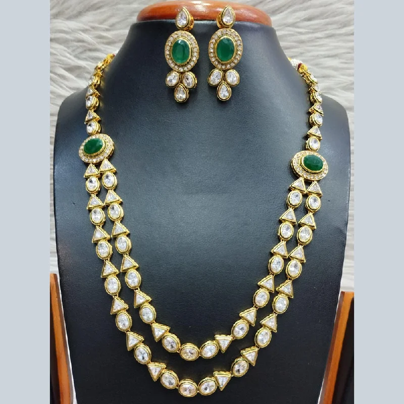 Elegant Jewelry, Exclusive Prices – Shop Now Jain Jewellers Gold Plated Polki Kundan Necklace Set Elegant Jewelry, Exclusive Prices – Shop Now Jain Jewellers Gold Plated Polki Kundan Necklace Set