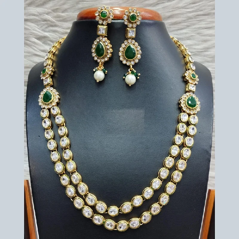 Bestselling Jewelry At Special Promotional Rates Jain Jewellers Gold Plated Polki Kundan Necklace Set Bestselling Jewelry At Special Promotional Rates Jain Jewellers Gold Plated Polki Kundan Necklace Set