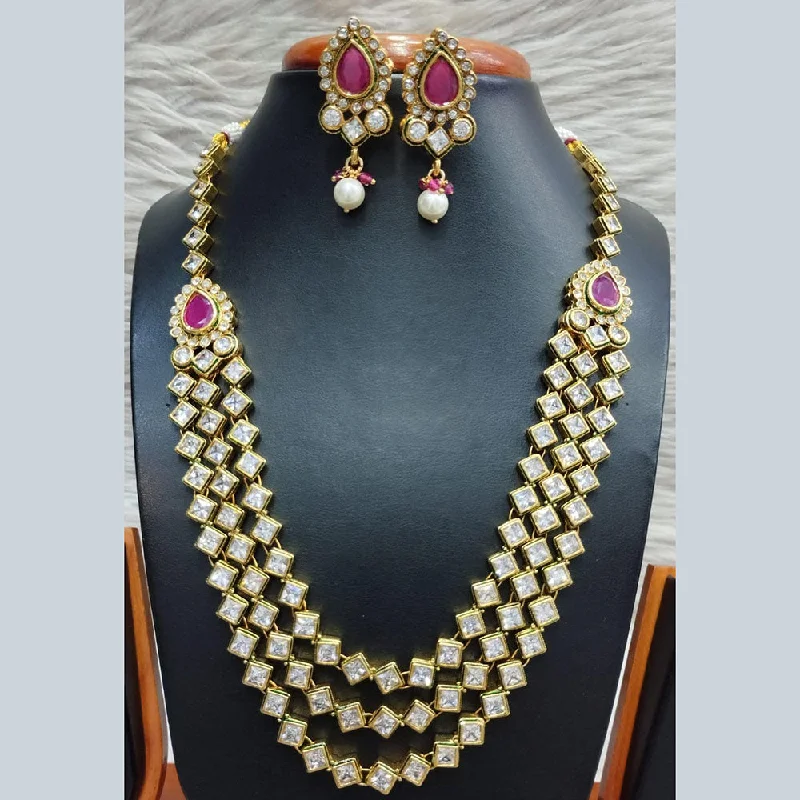 Handcrafted Jewelry Sale – Unique Designs At Low Prices Jain Jewellers Gold Plated Polki Kundan Necklace Set Handcrafted Jewelry Sale – Unique Designs At Low Prices Jain Jewellers Gold Plated Polki Kundan Necklace Set