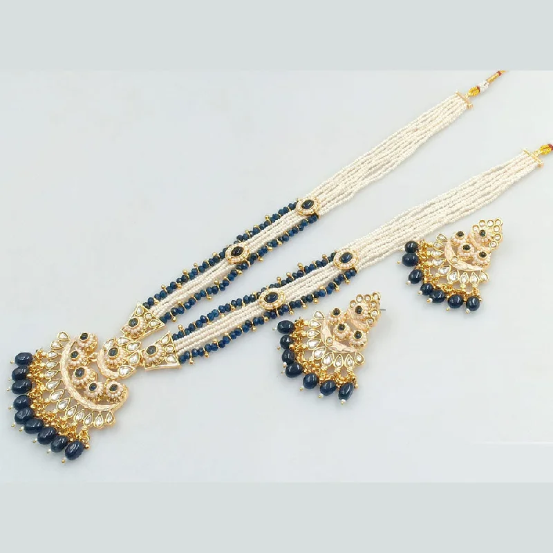 Last Chance To Grab Your Favorite Jewelry At A Discount JCM Gold Plated Kundan Stone Pearls And Beads Long Necklace Set Last Chance To Grab Your Favorite Jewelry At A Discount JCM Gold Plated Kundan Stone Pearls And Beads Long Necklace Set