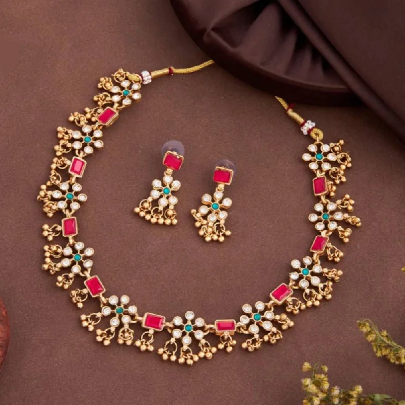 Seasonal Jewelry Clearance – Best Styles At The Lowest Prices Kalpna Sales Gold Plated Crystal Stone And Pearls Necklace Set Seasonal Jewelry Clearance – Best Styles At The Lowest Prices Kalpna Sales Gold Plated Crystal Stone And Pearls Necklace Set