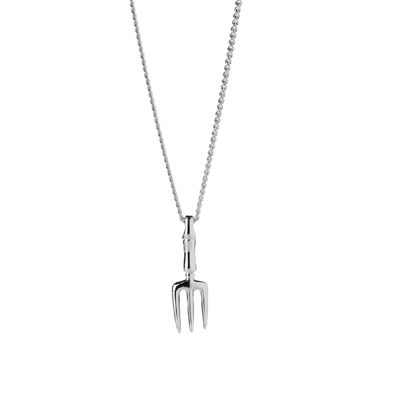 Eco-Friendly Sustainable Jewelry For Conscious Buyers Karen Walker Garden Fork Necklace - Sterling Silver