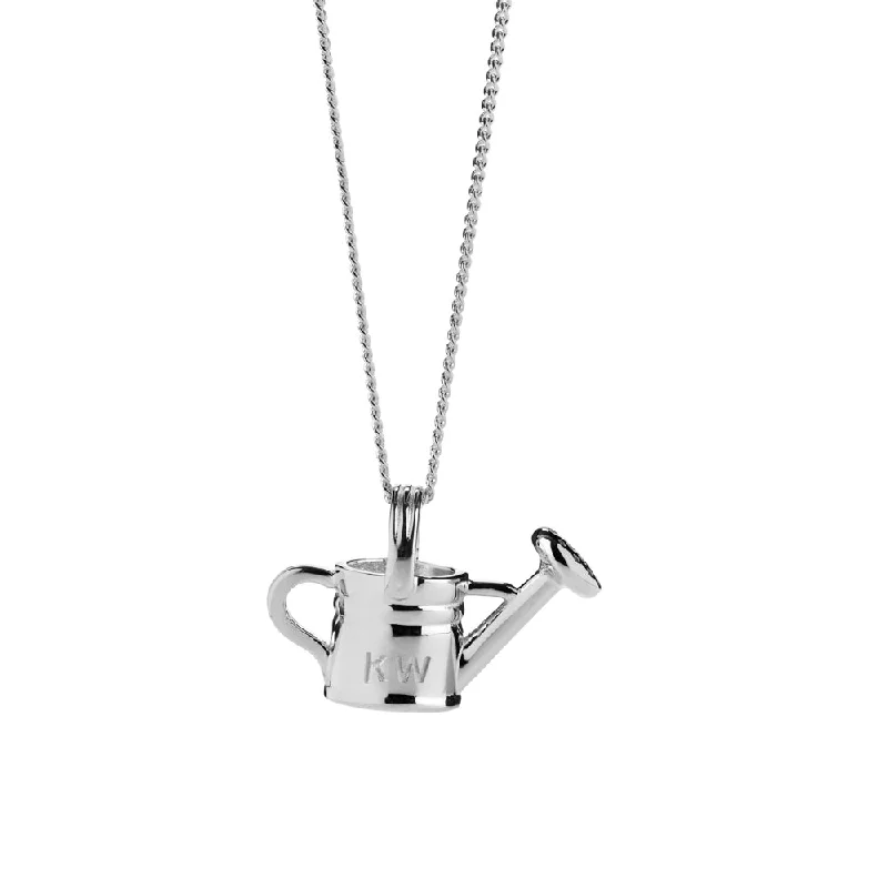 Personalized Engraved Jewelry For Meaningful Gifts Karen Walker Watering Can Necklace - Sterling Silver Personalized Engraved Jewelry For Meaningful Gifts Karen Walker Watering Can Necklace - Sterling Silver