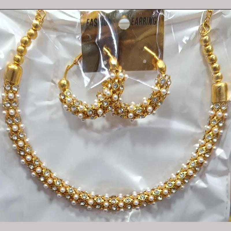 Flash Deals On Fine Jewelry – Shop Before It's Gone Kavita Art Gold Plated Austrian Stone And Pearls Necklace Set Flash Deals On Fine Jewelry – Shop Before It's Gone Kavita Art Gold Plated Austrian Stone And Pearls Necklace Set