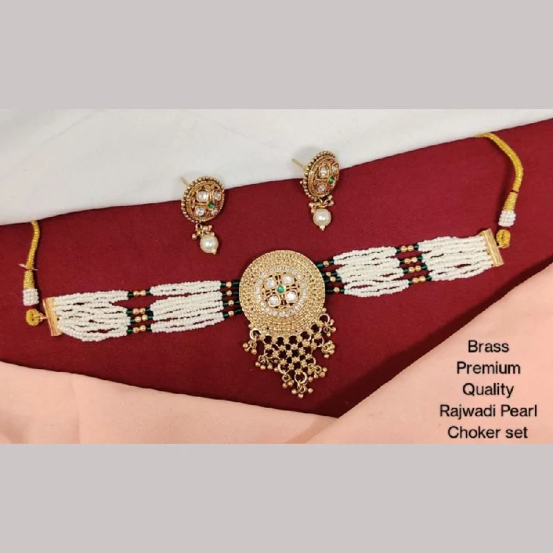 Timeless Elegance, Temporary Discounts – Act Fast Kavita Art Gold Plated Pearls Choker Necklace Set Timeless Elegance, Temporary Discounts – Act Fast Kavita Art Gold Plated Pearls Choker Necklace Set