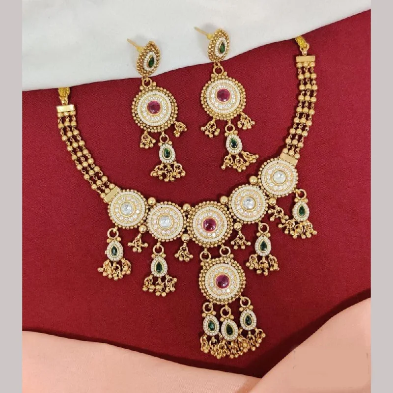 Last Chance To Grab Your Favorite Jewelry At A Discount Kavita Art Gold Plated Pota Stone And Pearls Necklace Set Last Chance To Grab Your Favorite Jewelry At A Discount Kavita Art Gold Plated Pota Stone And Pearls Necklace Set