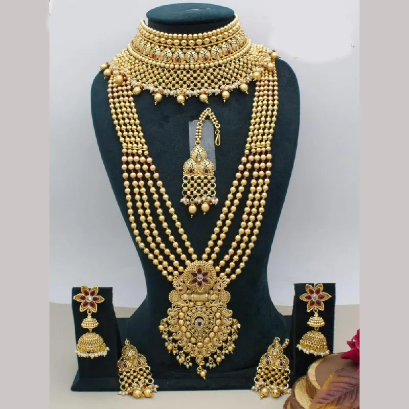 Huge Savings On Timeless Jewelry Collections Kavita Art Gold Plated Pota Stone Necklace Combo Huge Savings On Timeless Jewelry Collections Kavita Art Gold Plated Pota Stone Necklace Combo