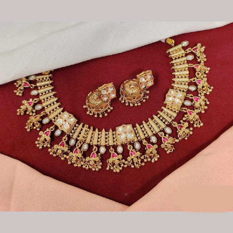 Don't Miss Our Biggest Jewelry Sale Of The Season Kavita Art Gold Plated Pota Stone Necklace Set Don't Miss Our Biggest Jewelry Sale Of The Season Kavita Art Gold Plated Pota Stone Necklace Set