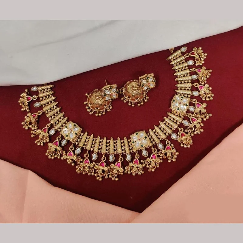 Special Jewelry Deals – Upgrade Your Collection Kavita Art Gold Plated Pota Stone Necklace Set Special Jewelry Deals – Upgrade Your Collection Kavita Art Gold Plated Pota Stone Necklace Set
