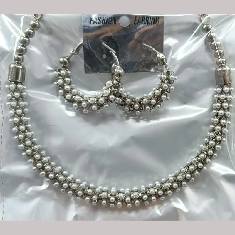 Get Ready To Sparkle – Special Jewelry Discounts Kavita Art Silver Plated Pearls Necklace Set Get Ready To Sparkle – Special Jewelry Discounts Kavita Art Silver Plated Pearls Necklace Set