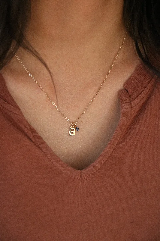 Timeless Elegance At Unbelievable Discounts letter charm + birthstone { silver + gold } Timeless Elegance At Unbelievable Discounts letter charm + birthstone { silver + gold }