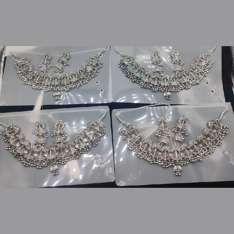 Limited-Time Jewelry Discounts – Shine Without The Splurge Manisha Jewellery Oxidised Plated Crystal Stone Necklace Set (1 Piece Only) Limited-Time Jewelry Discounts – Shine Without The Splurge Manisha Jewellery Oxidised Plated Crystal Stone Necklace Set (1 Piece Only)