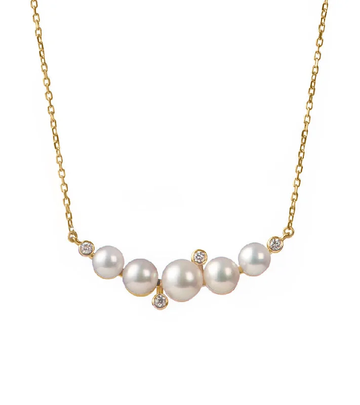 Luxury Jewelry At Budget-Friendly Prices – Grab Yours Now Sea Foam 18K Gold Necklace w. Diamonds & Pearls Luxury Jewelry At Budget-Friendly Prices – Grab Yours Now Sea Foam 18K Gold Necklace w. Diamonds & Pearls