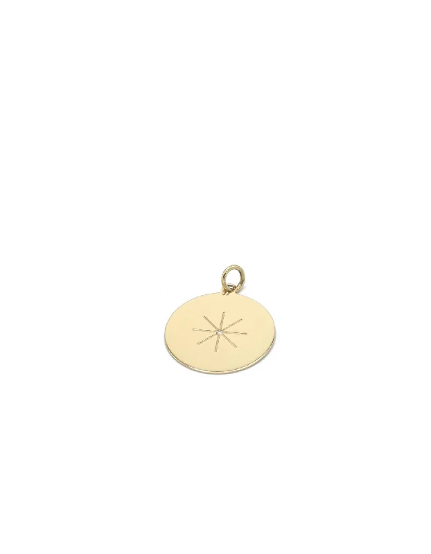 Must-Have Jewelry At Unbelievable Discounts Charm Sun Coin 18K Gold Pendant