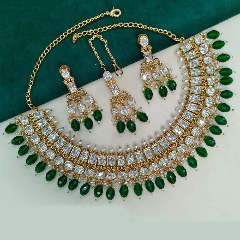 Luxury Jewelry Now At Special Promotional Rates Prime Kundan Jewellery Gold Plated Polki Kundan And Beads Necklace Set Luxury Jewelry Now At Special Promotional Rates Prime Kundan Jewellery Gold Plated Polki Kundan And Beads Necklace Set