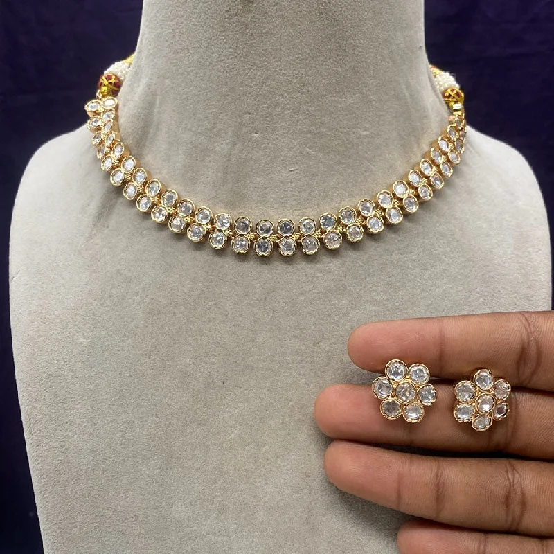 Elegant Jewelry, Exclusive Prices – Shop Now Prime Kundan Jewellery Gold Plated Polki Kundan Necklace Set Elegant Jewelry, Exclusive Prices – Shop Now Prime Kundan Jewellery Gold Plated Polki Kundan Necklace Set