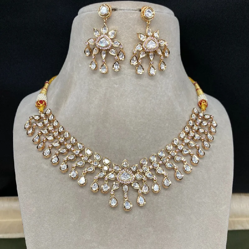 Special Deals On Handcrafted And Designer Jewelry Prime Kundan Jewellery Gold Plated Polki Kundan Necklace Set Special Deals On Handcrafted And Designer Jewelry Prime Kundan Jewellery Gold Plated Polki Kundan Necklace Set