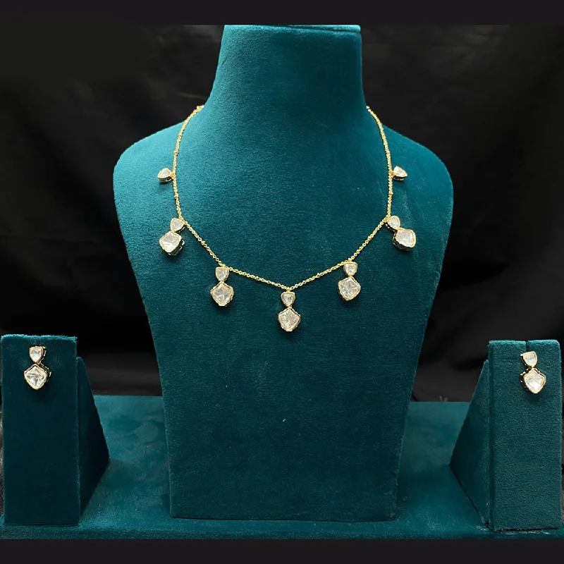 Don't Miss Out – Shop Elegant Jewelry For Less Prime Kundan Jewellery Gold Plated Polki Kundan Necklace Set Don't Miss Out – Shop Elegant Jewelry For Less Prime Kundan Jewellery Gold Plated Polki Kundan Necklace Set